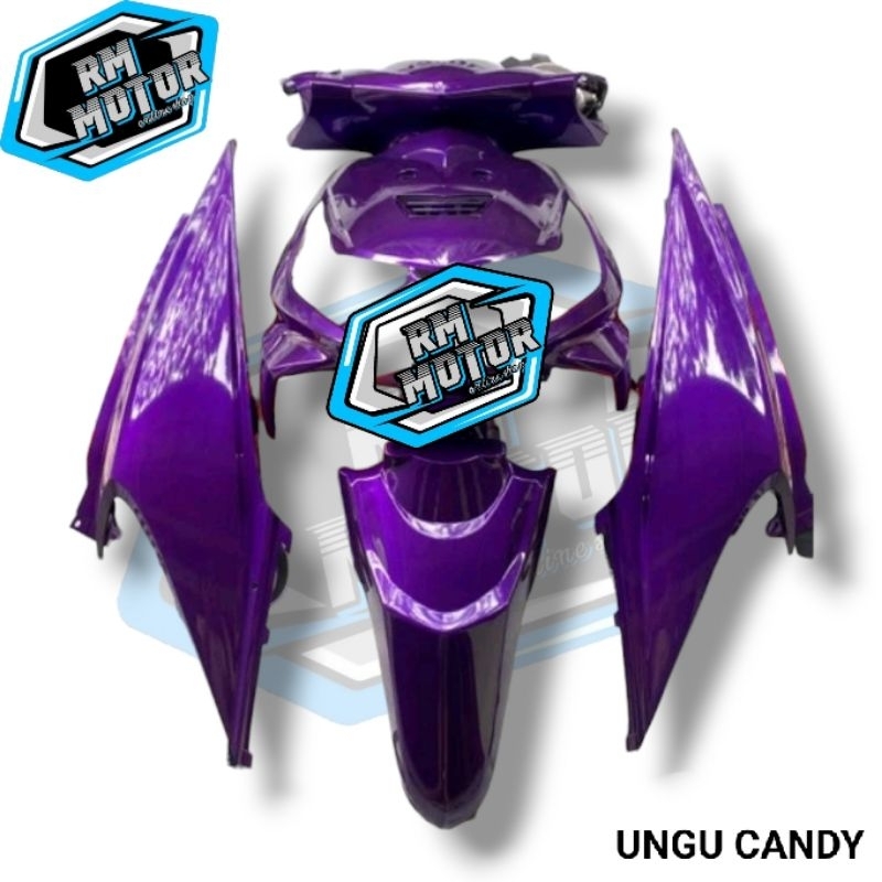 FULL BODY HALUS HONDA BEAT KARBU 2008 - 2012 ( UNGU CANDY ) CUSTOM WARNA GLOSSY CAT DUCCO , BISA REQ
