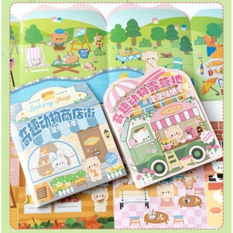 

Buku stiker foam anak, buku stiker tematik anak