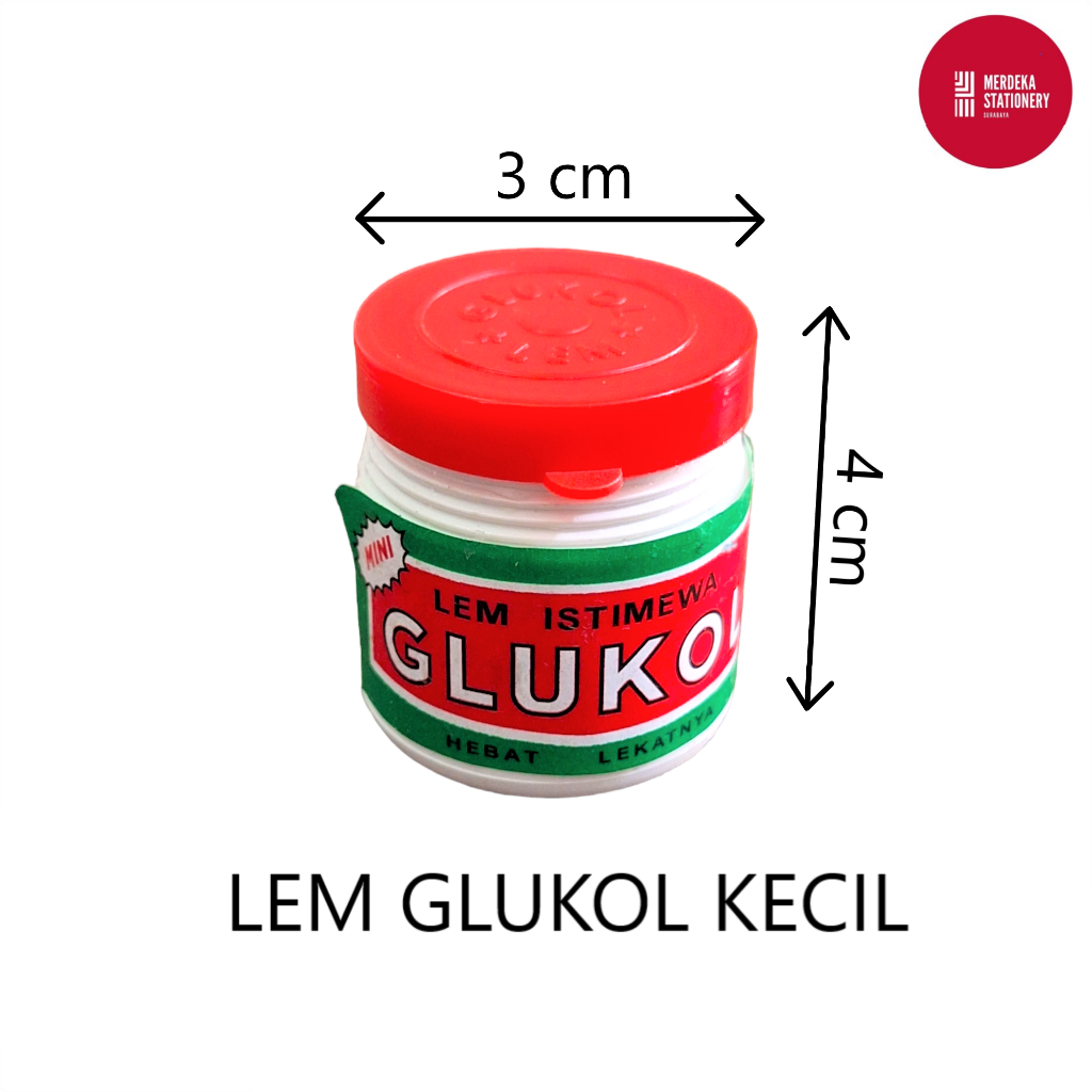 

Lem/Lim/Perekat/Glue Colek/Tolet Kertas/Serbaguna Glukol Kecil/Mini 25 gram