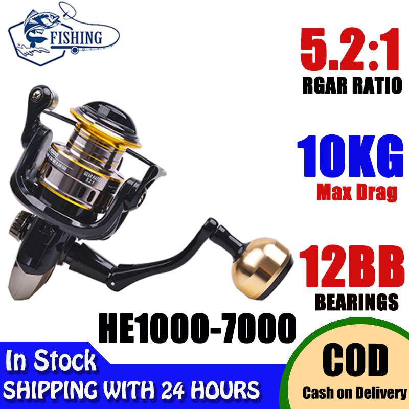 【Indonesian Spot】Reel pancing power handle Fishing Reel EVE Grip HE 500 800 1000 3000 4000 5000 6000