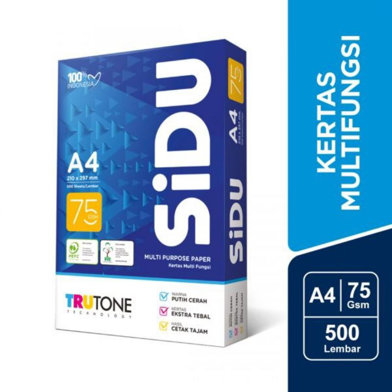

Kertas SiDU 75 GSM A4 cocok untuk Fotocopy Print