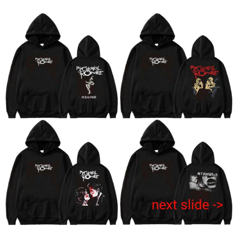 Jacket Hoodie MY CHEMICAL ROMANCE   non zipper resleting jacket band MCR BEST SELLER katun baby terr