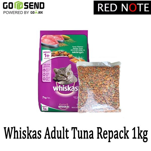 

Whiskas Adult Tuna Repack 1kg (Grab/Gosend)