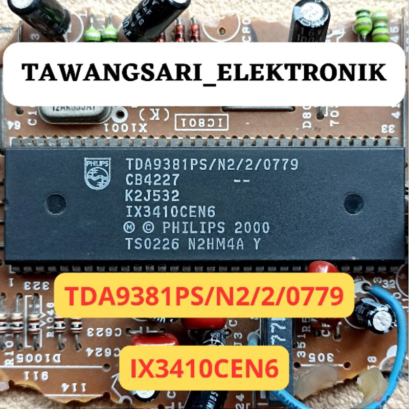 ic chroma tda9381ps/n2/2/0779 original ic tda9381ps ix3410cen6 cabutan