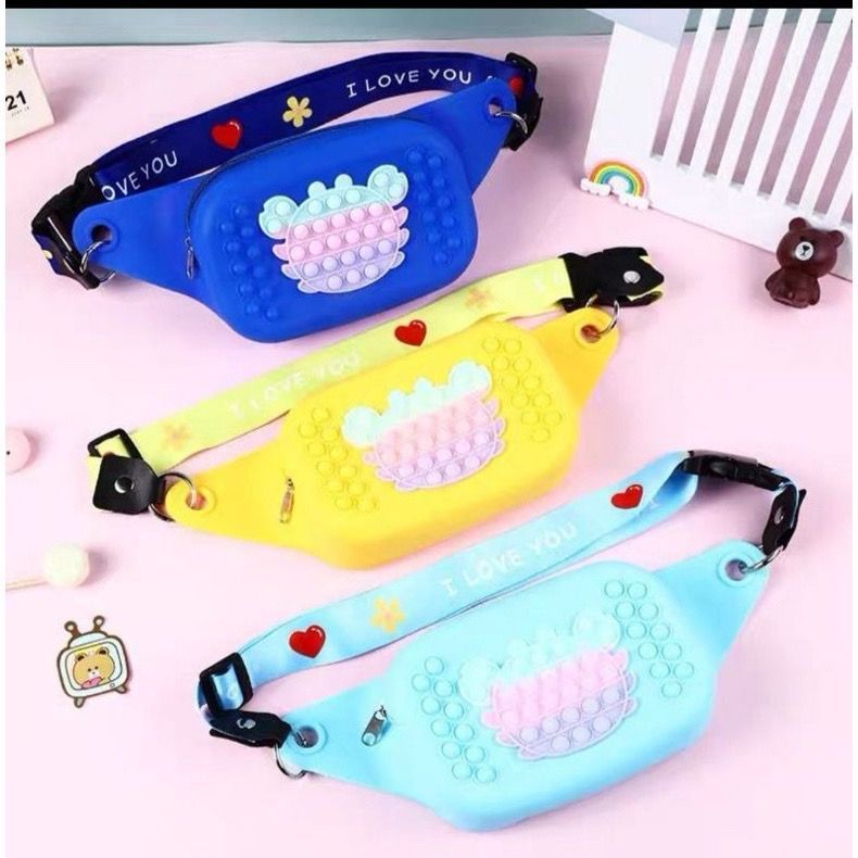 TAS ANAK POP IT SELEMPANG FASHION JUMBO/ TAS SELEMPANG ANAK UKURAN BESAR/ TAS IMPORT ANAK