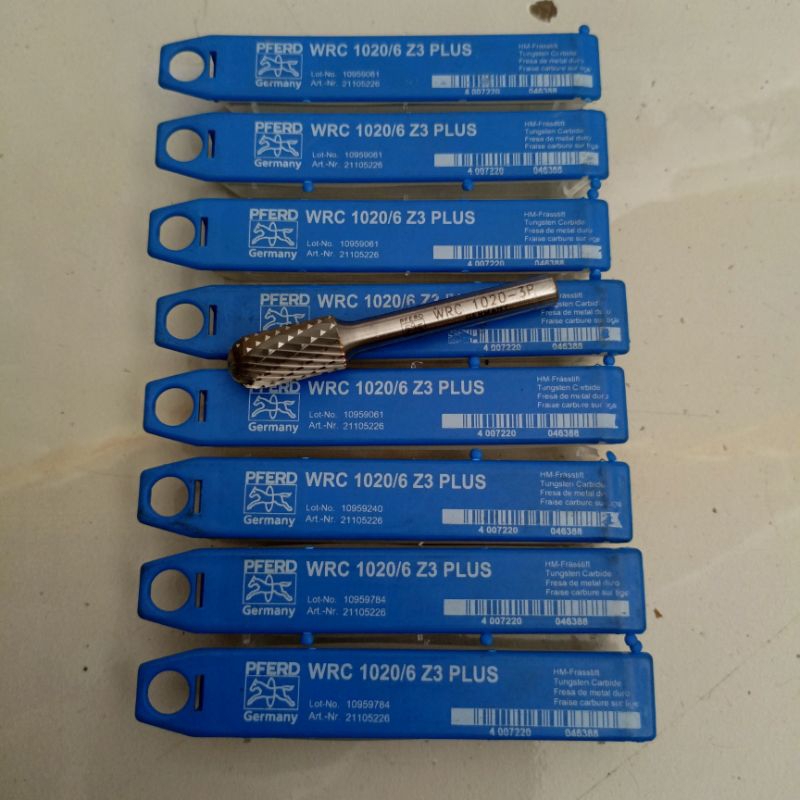PFERD WCR 1020/6 Z3 PLUS GERMAN CARBIDE BURR 6×10 NEW ORIGINAL gagang 6mm kepada 10mm