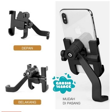 HOLDER HP MOTOR KACA SPION BAHAN BESI / Stand Holder HP Motor Besi / Holder Motor Besi Spion Univers