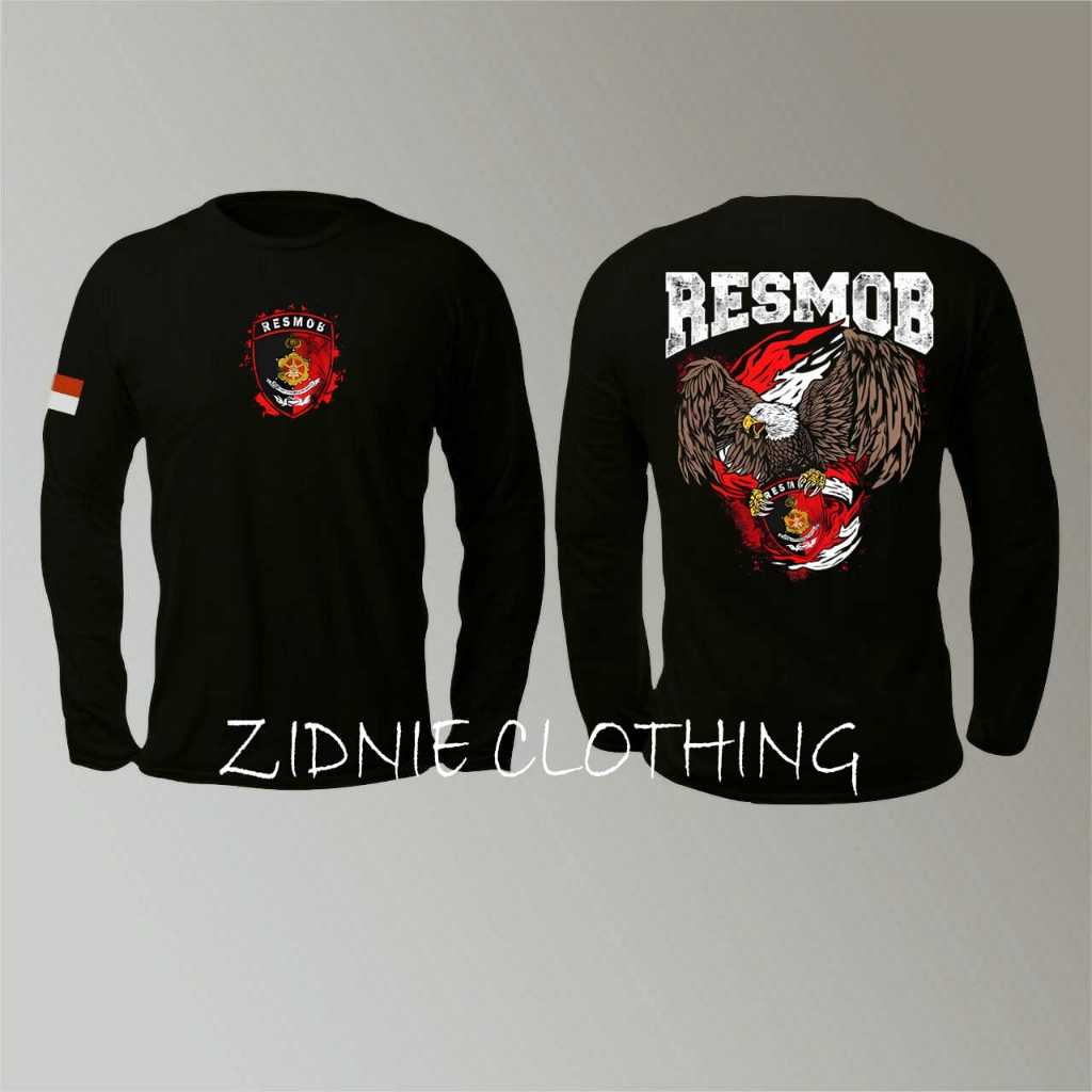 KAOS LENGAN PANJANG INTANSI BRIMOB WARNA HITAM