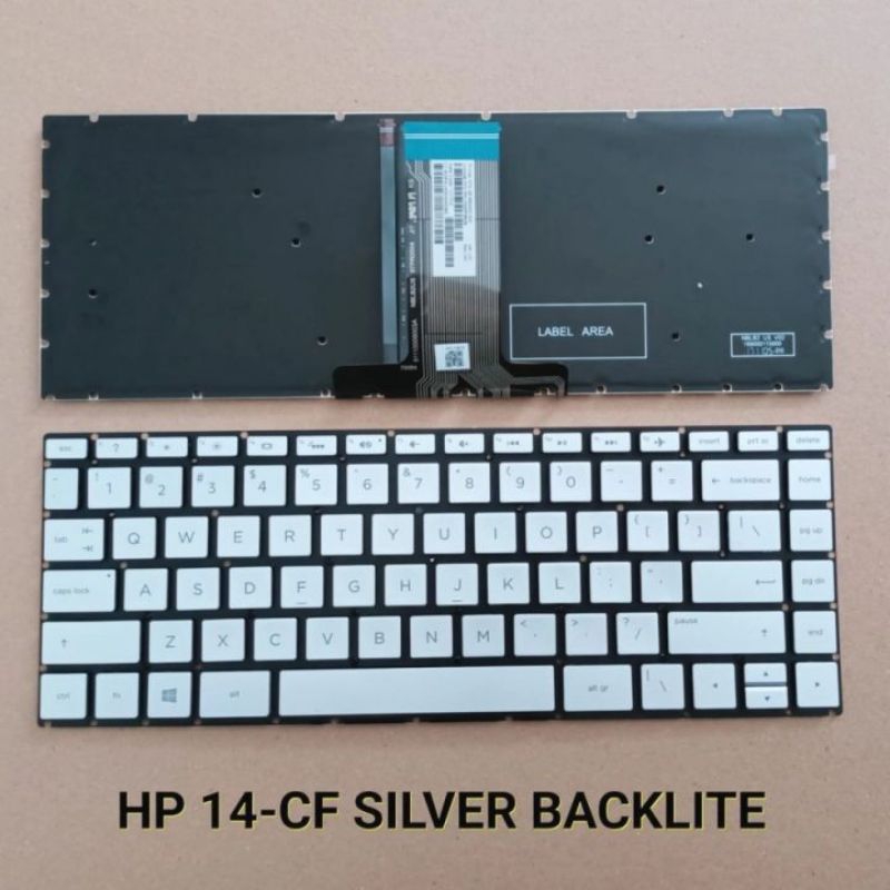 Keyboard Silver Backlight HP 14bs 14-bs 14-bs722tu 14-bs740tu 14-bs741tu 14-bs742tu 14-bs743tu 14-bs