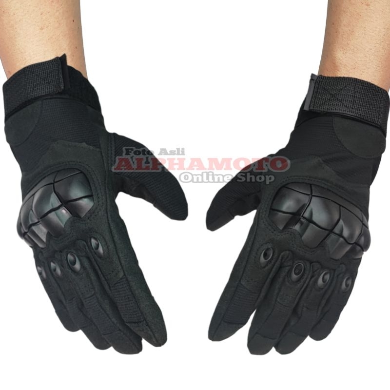 sarung tangan pria tactical full motor sepeda glove cowok taktikal tebal