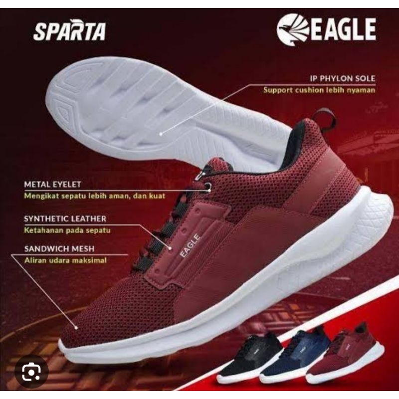 sepatu lifestyle pria Eagle Sparta