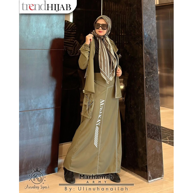 AURAKAY -GAMIS/DRESS DAILY SET kADIJAH ,BAJU DAILY MUSLIMAH TRENDY