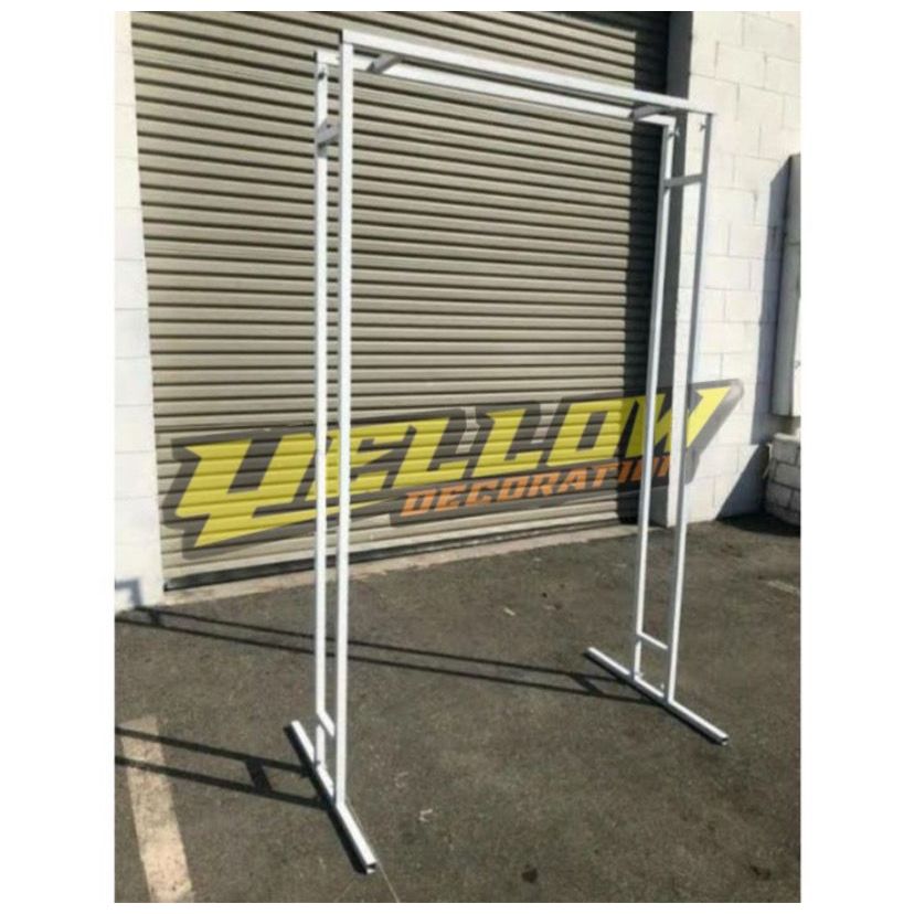 TIANG 2 LAYER BACKDROP BESI / GAWANGAN BESI DEKORASI RAKIT BONGKAR PASANG