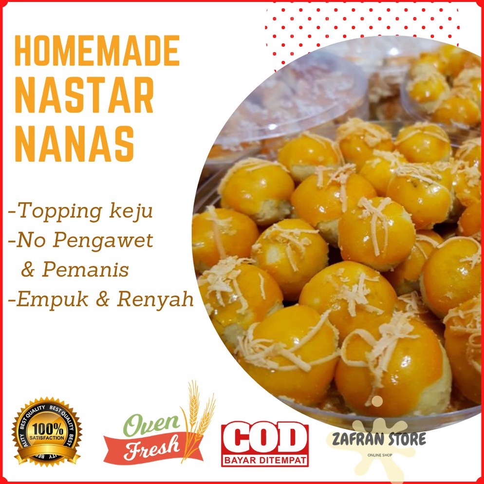 

GROSIR Kue Nastar Nanas Wisman Toping Keju Isi 25 gram 14 kg Kue Kering Cemilan KeluargaTermurah