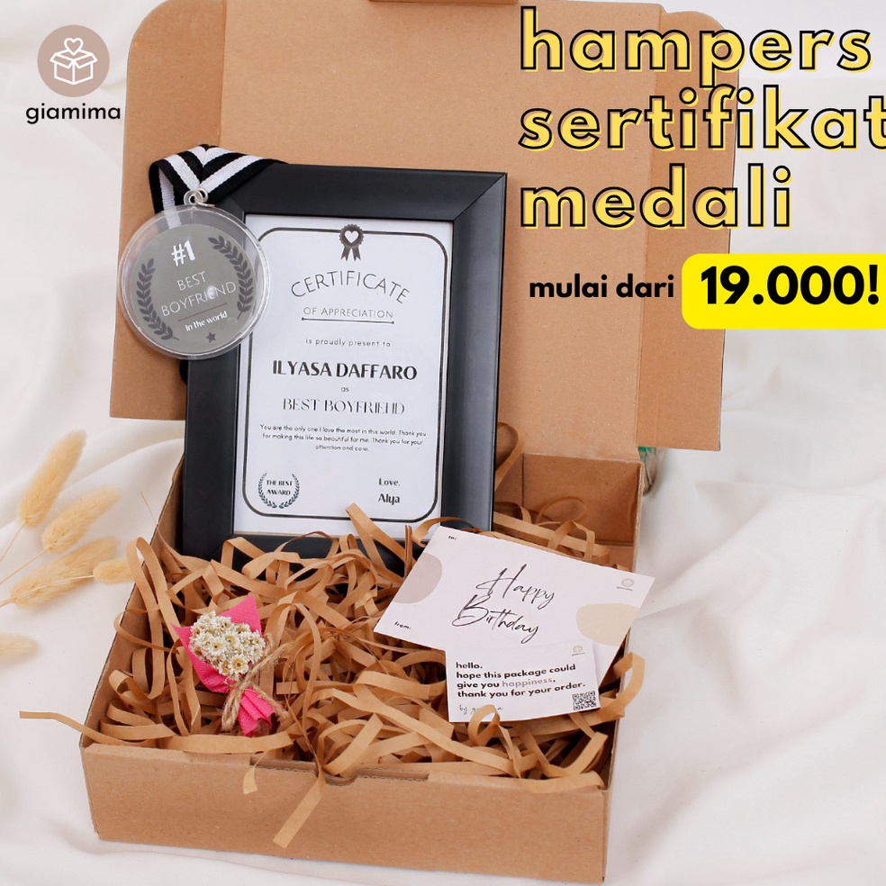 ORIGINAL SERTIFIKAT MEDALI BEST BOYFRIEND BEST GIRLFRIEND  KADO ULANG TAHUN PACAR  KADO WISUDA  HAMP