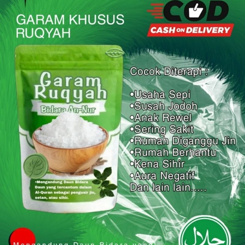 

Garam Ruqyah( garam bidara)500gr Sudah di Asma
