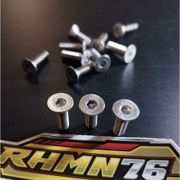 Baut L Versing Stainless ukuran 10 panjang 1,5cm