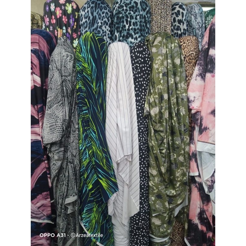 bahan/kain jersey motif