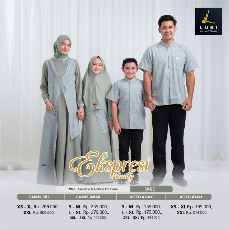 Sarimbit Keluarga Lubi Ekspresi Family |Sarimbit Keluarga Terbaru | Sarimbit 2024 | Sarimbit Keluarg