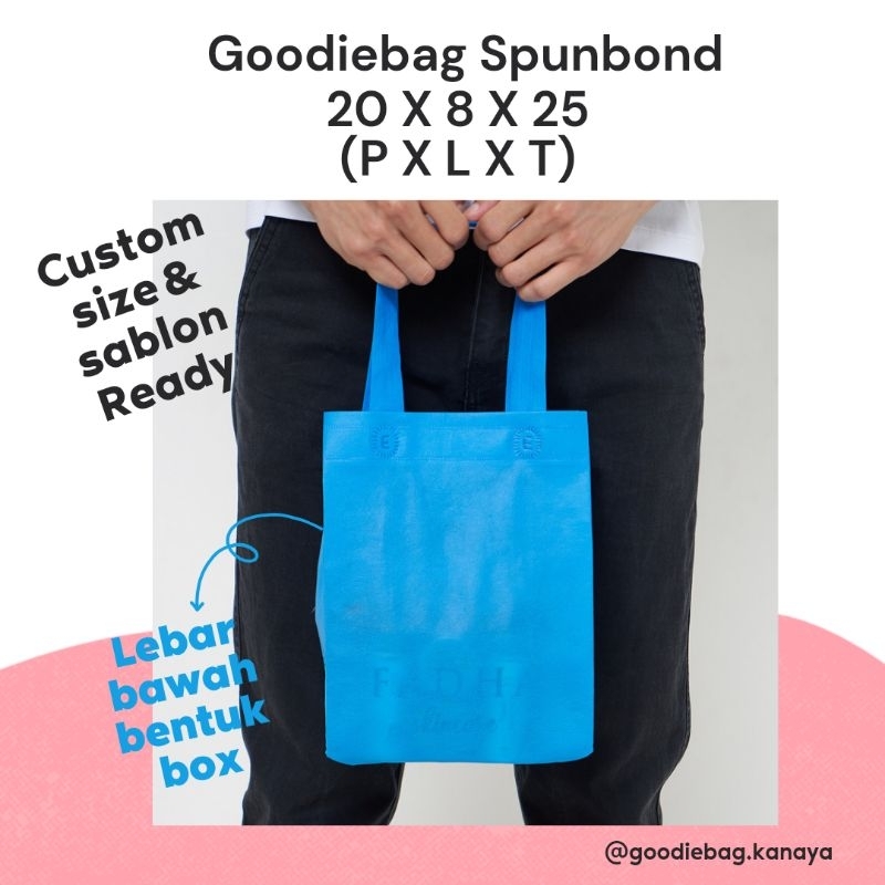 Tas Spunbond 20x8x25 harga perkodi