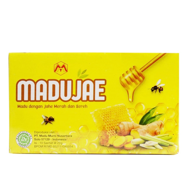 

Stok Banyak MaduJae Madu dengan Jahe Merah dan Sereh Isi 1 sachet Stock Banyak