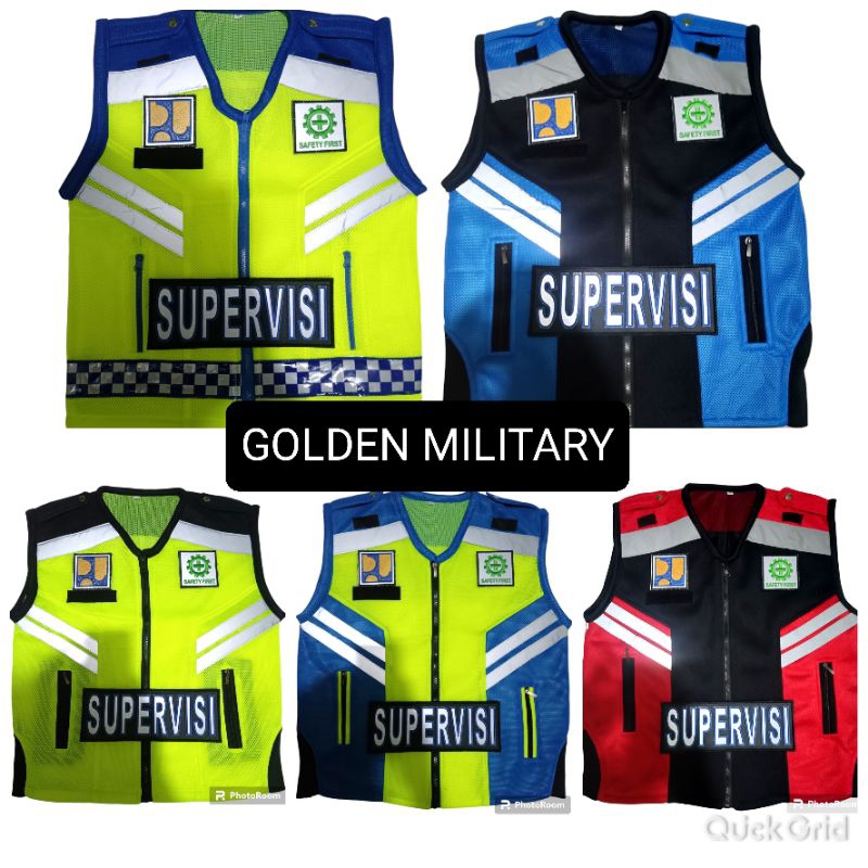Rompi supervisi,rompi safety proyek, rompi HSE
