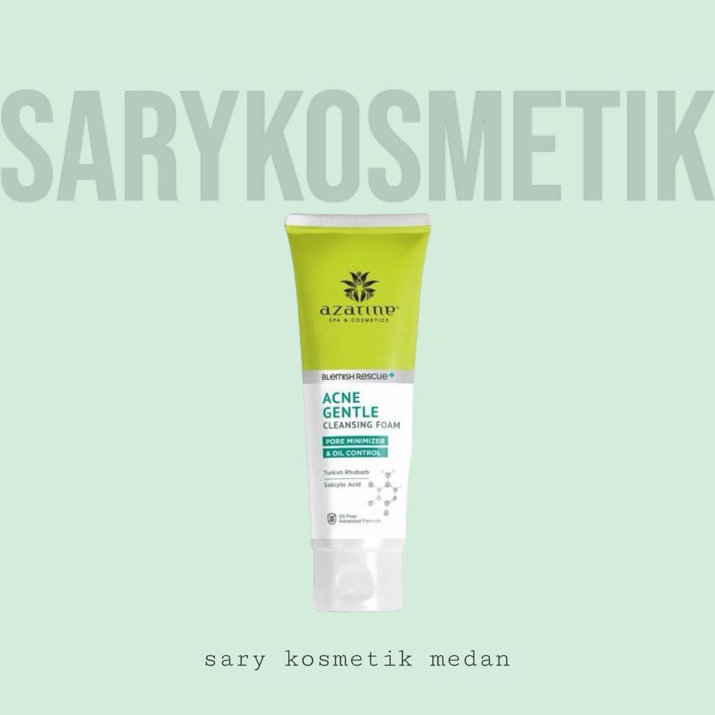 sarykosmetik - AZARINE ACNE GENTLE WASH - SABUN WAJAH ACNE RESCUE - FACIAL WASH AZARINE