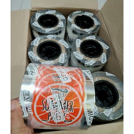 

GROSIR Plastik Lid Cup sealer Merk amigo isi 12 lembar