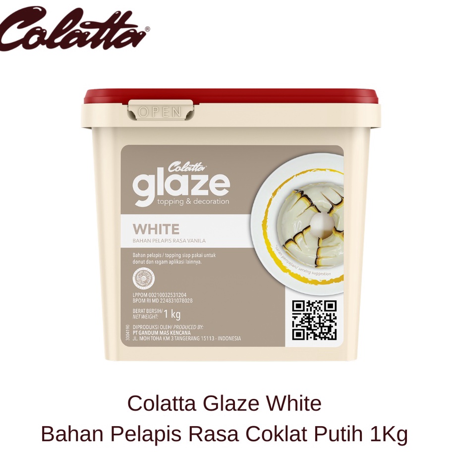 

Buruan Beli Colatta Glaze White Bahan Pelapis Rasa Coklat Putih 1Kg