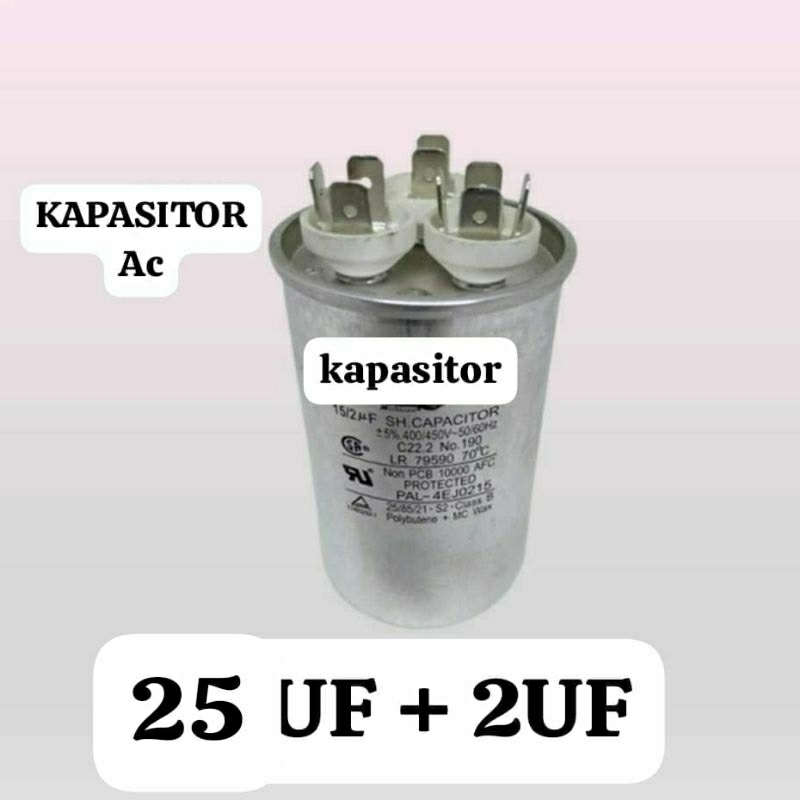 KAPASITOR AC 25 UF + 2UF