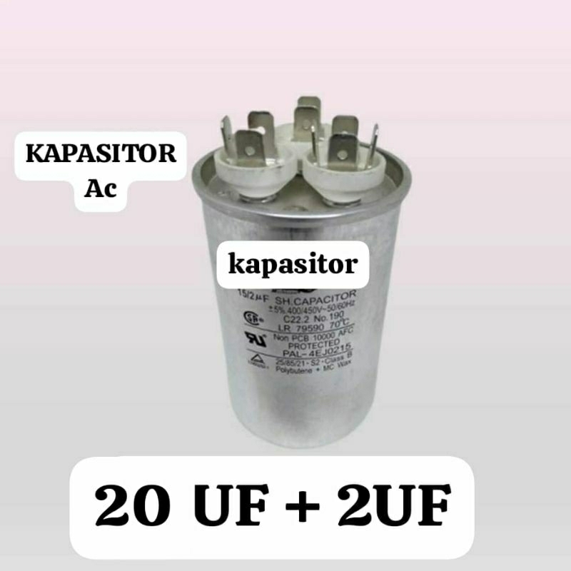 KAPASITOR AC 20 UF + 2UF