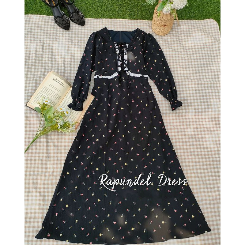 Dress vintage rapundel flowers