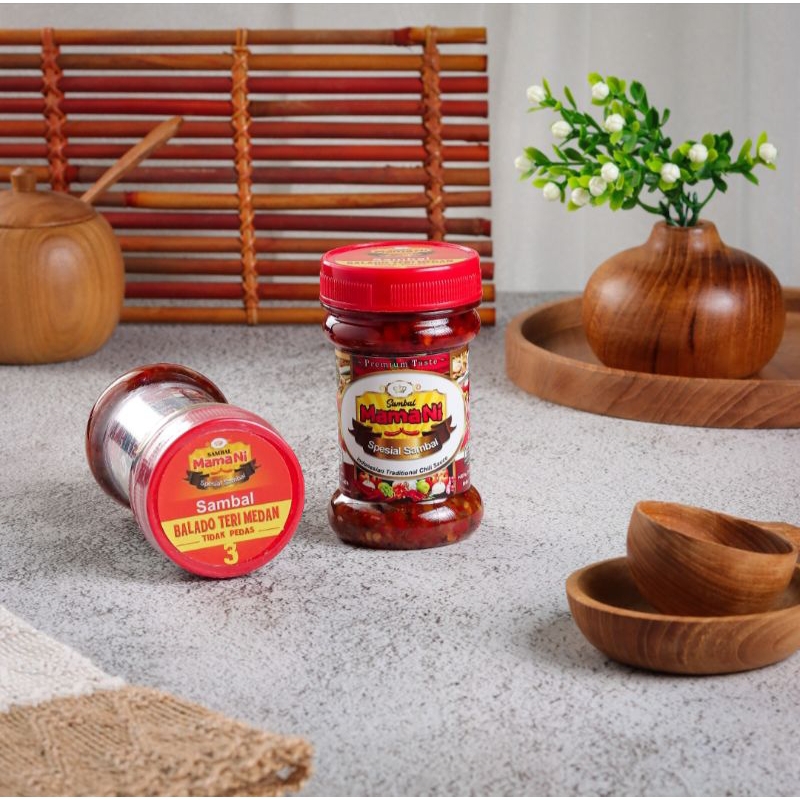 

Sambal Mama Ni Balado Teri Medan Tidak Pedas Enak 140gr