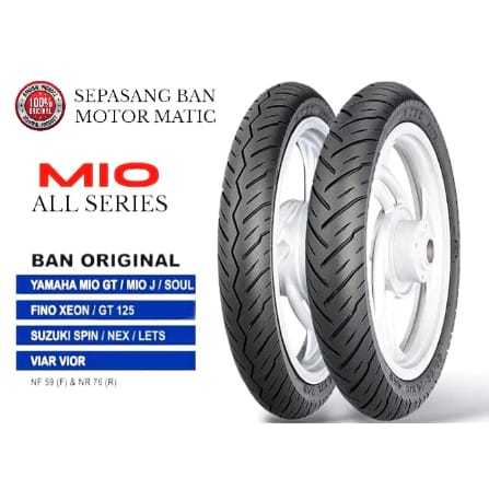 BAN LUAR MOTOR MATIC [ IRC ] NF59 & NR76 / 70/90 & 80/90 RING 14 TUBE TYPE / NON TUBELESS - MIO SMIL