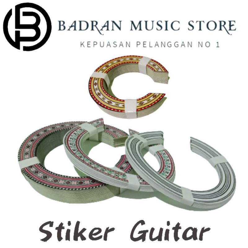 BMS - WATER DECAL STIKER ROSETTE GITAR AKUSTIK dan UKULELE