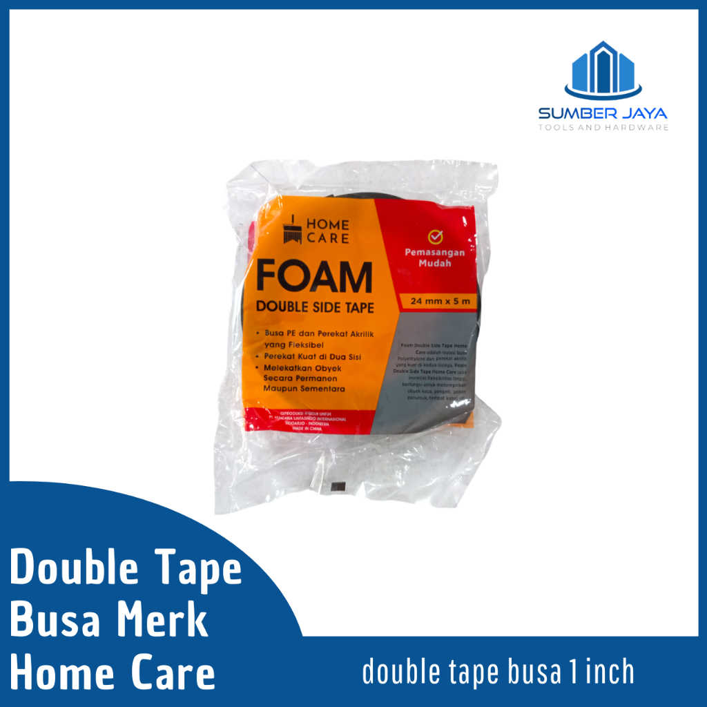 

Double Tape Foam 24 mm x 5 m Double tape hijau busa Home Care