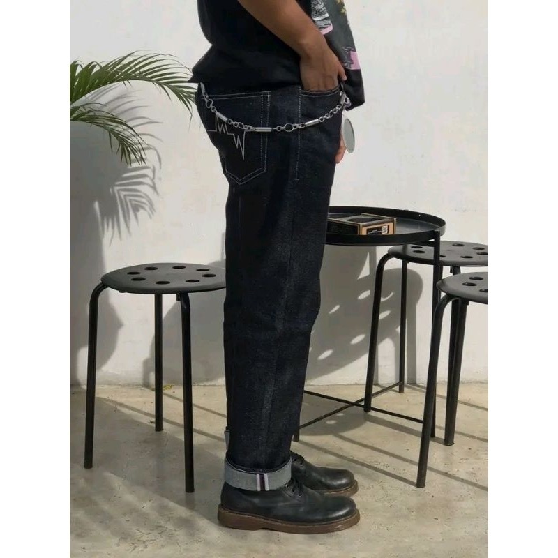 Denim Selvedge Accent Black Indigo 15oz