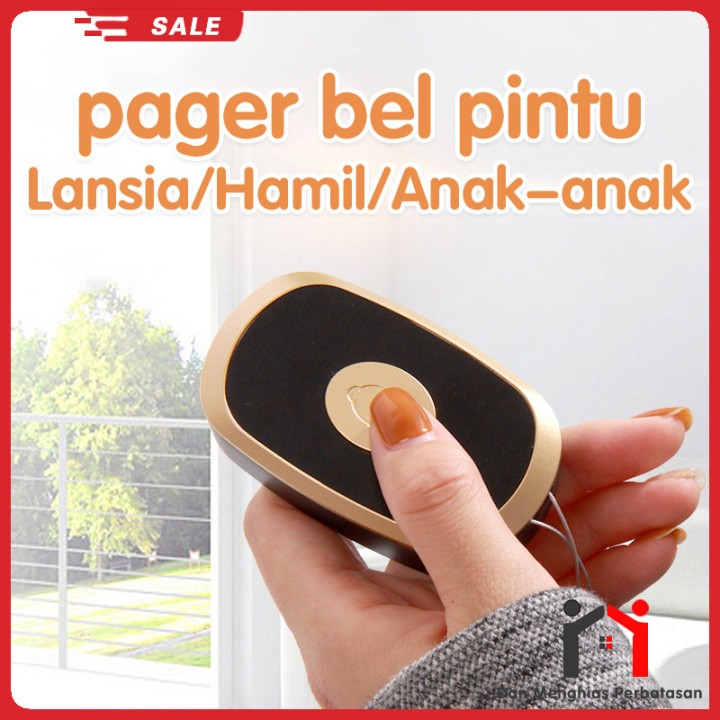 Bel pintu rumah nirkabel jarak jauh bel pintu elektronik pintar remote control bel rumah pager tua t