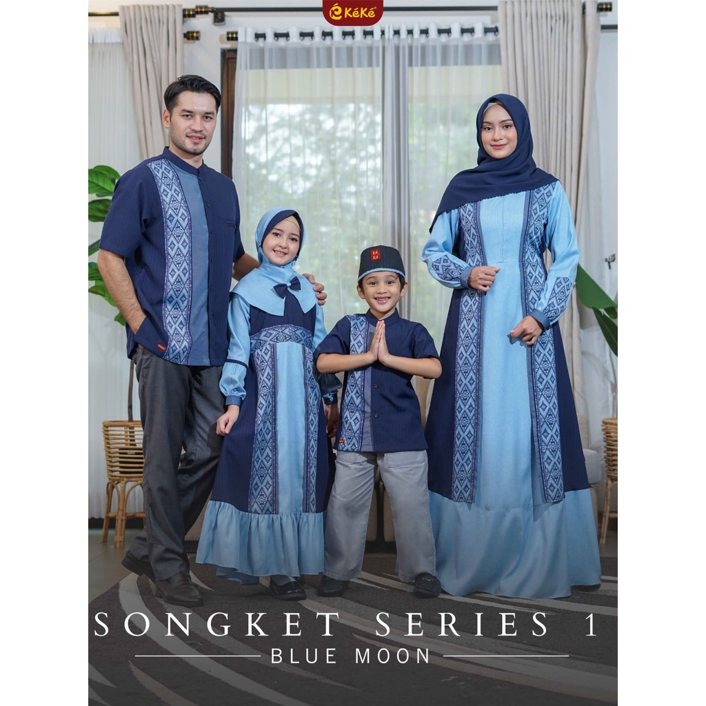 BAJU COUPLE SARIMBIT SONGKET 1 MERK KEKE RANDOM 2 TERBARU KAMILY 19