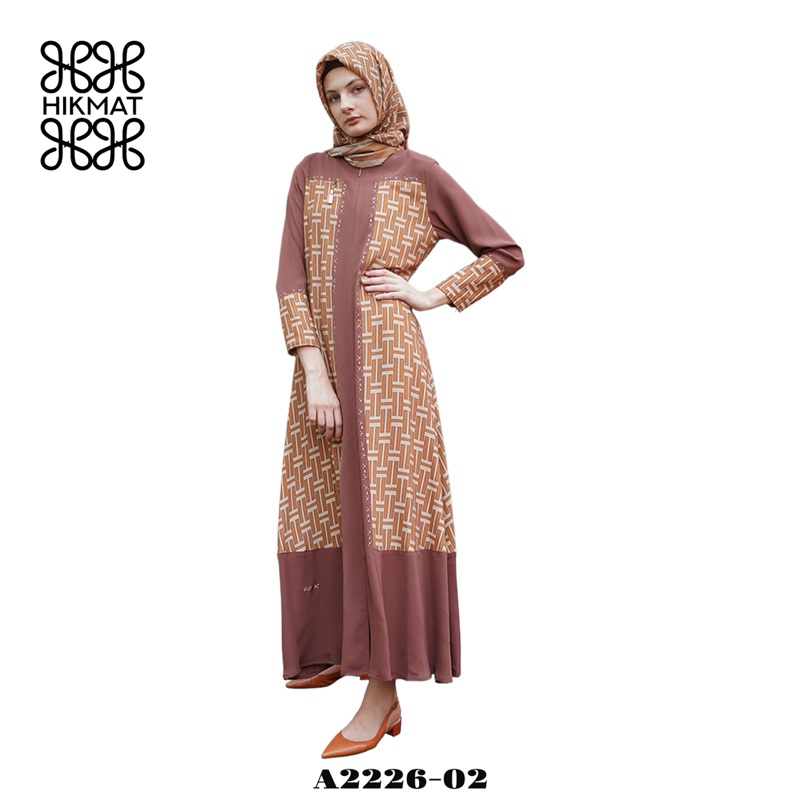 SALE 15% - ABAYA HIKMAT FASHION ORIGINAL A2226-02