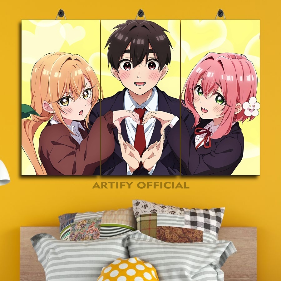 Dekorasi Dinding Dapur Waifu Cantik 100 Nin No Kanojo 45X30 Multi Panel | Artify Official| Poster Ru