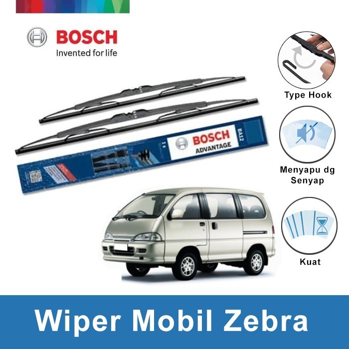 Bosch Wiper Kaca Mobil ZEBRA Advantage 17" & 14"