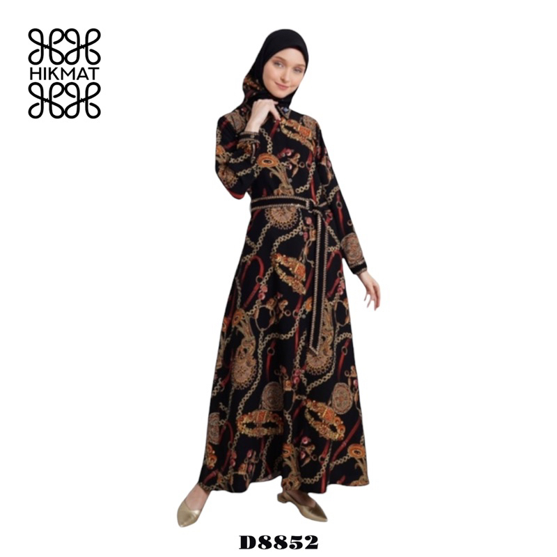 SALE 30% - ABAYA HIKMAT FASHION ORIGINAL D8852