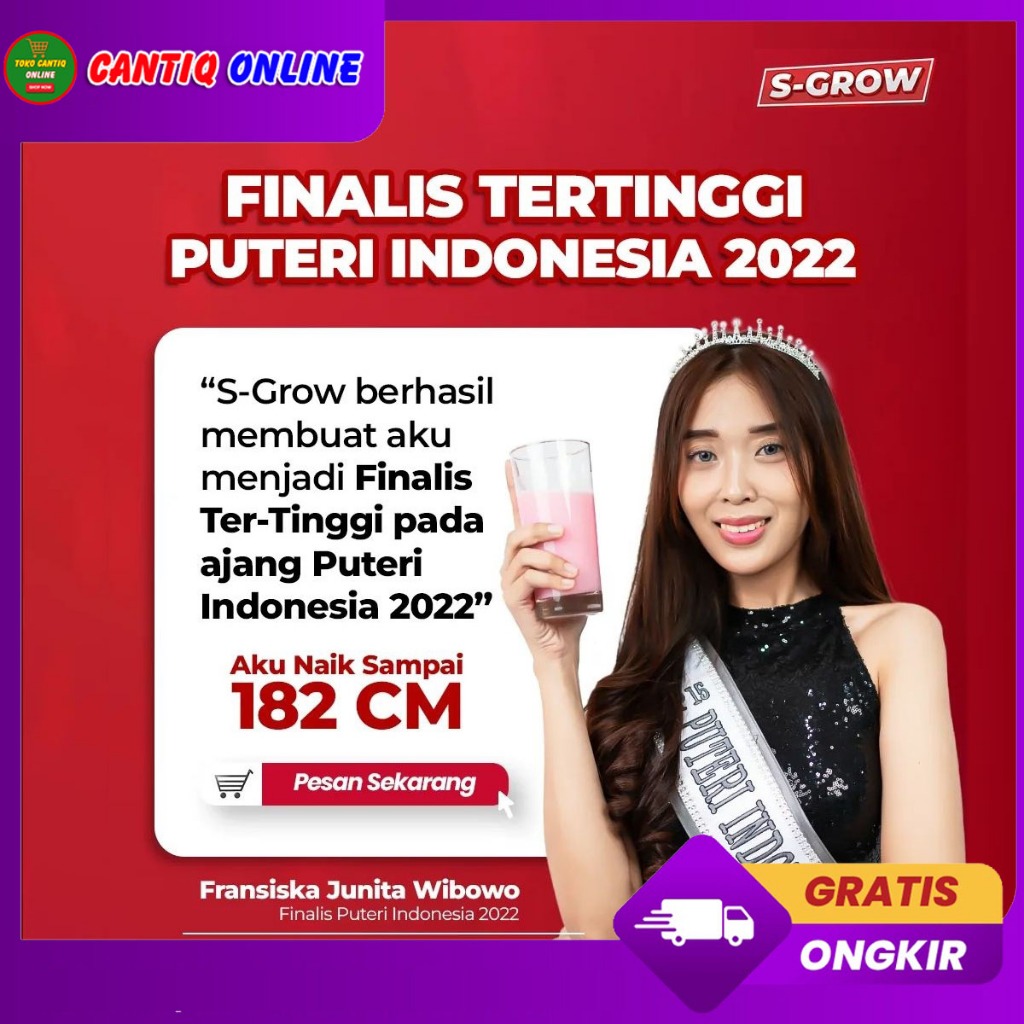 

S-GROW Susu Peninggi Badan Ampuh Untuk Anak Remaja Dewasa