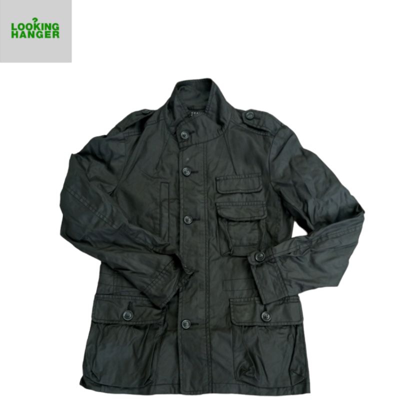 Jacket Military Parka Black UNIQLO Scooterist Touring Jaket Motoran Coat Scooter Multipocket Tactical Army Field Outdoor Windproof Not M65 MA-1 Avirex Alpha Industries Fishtail - LH Stock