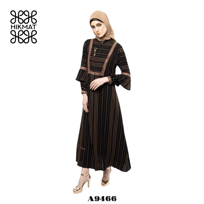 ABAYA HIKMAT FASHION ORIGINAL A9466