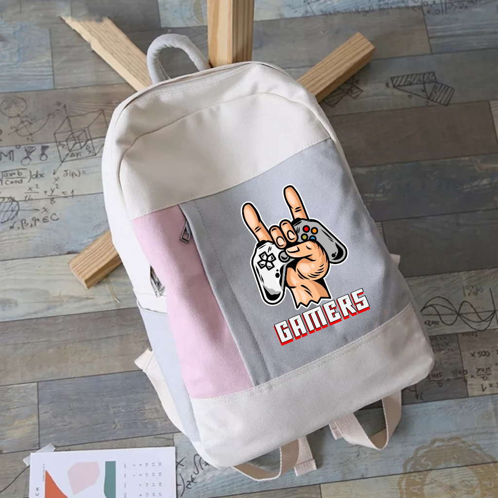 PVJ Tas Anak Sekolah Gambar Gamers Terbaru Tas Ransel Sekolah