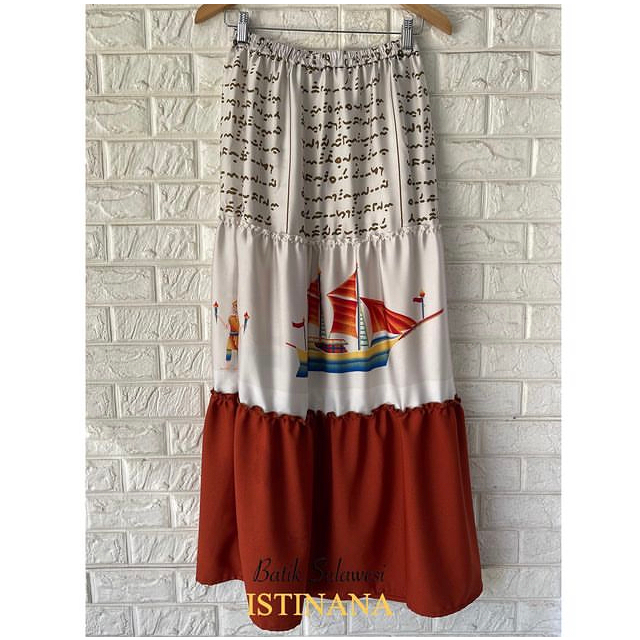 [Batik Sulawesi] Rok Batik Lontara Khas Makassar Sulawesi Selatan