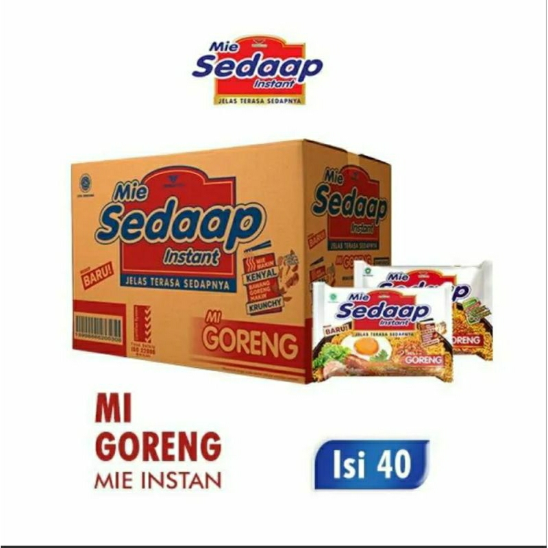 

MIE SEDAP GORENG 1 DUS ISI 40 BKS/PACKS | mie sedap goreng | mie instan | mie sedap | mie sedap goreng 1 kardus