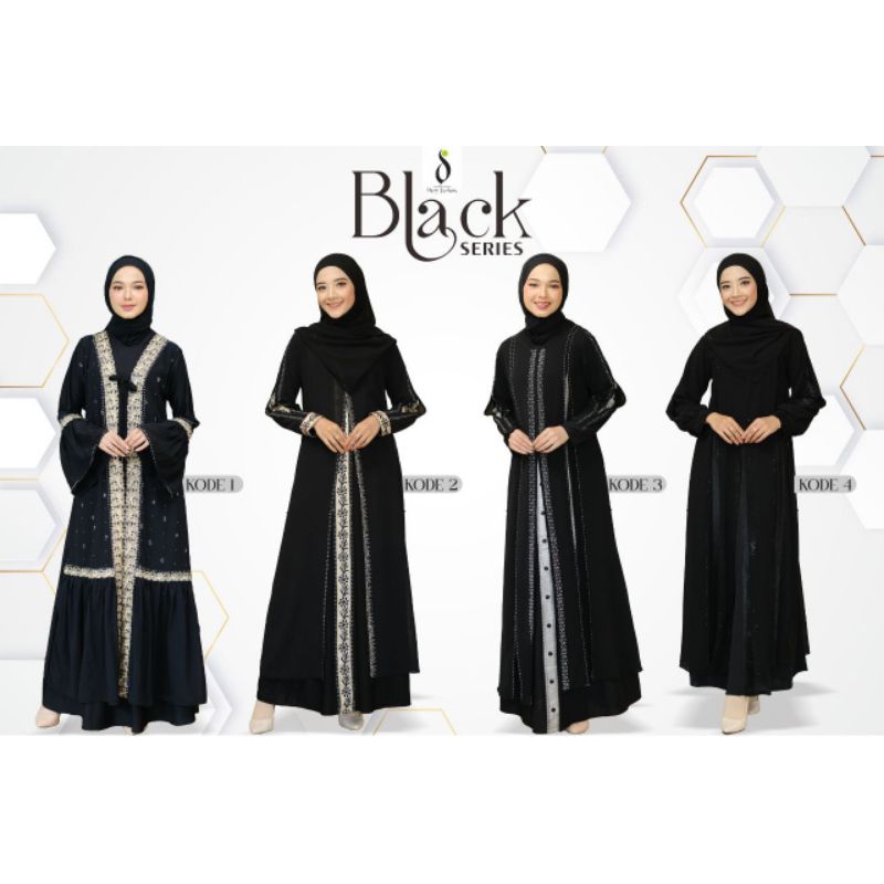 Gamis black series by disty fashion